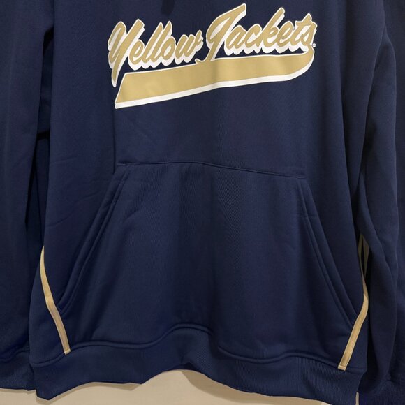 Adidas NCAA Georgia Tech Yellow Jackets Team Issue Football Hoodie Mens NEW - Picture 3 of 9